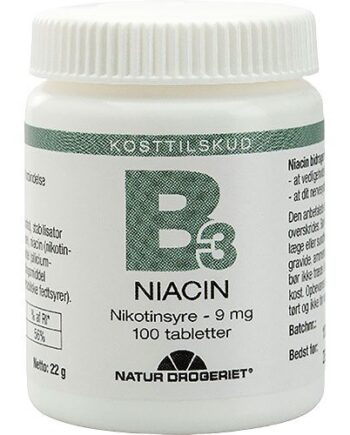 B3 Niacin Nikotinsyre   Mg 100 Tabletter