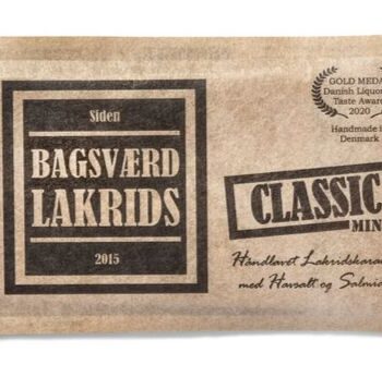 Bagsværd Lakrids Hel Plade Lakrids  Quot Classic Mini Quot  40g