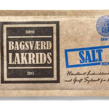 Bagsværd Lakrids Hel Plade Lakrids  Quot Salt Mini Quot  40g