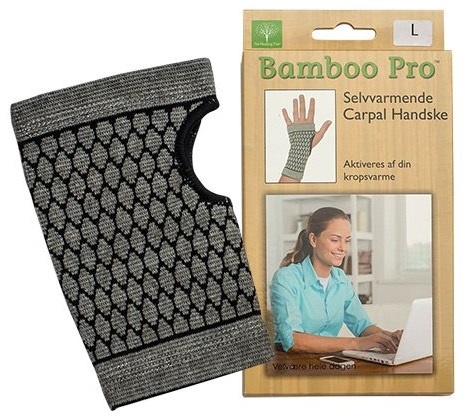 Bamboo Pro Carpal Handske  Str    Selvvarmende 1stk