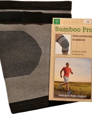 Bamboo Pro Knæbind Str:     Velcrobånd  Selvvarmende Ekstra Støtte    Stk