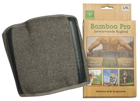 Bamboo Pro Rygstøtte  Str      Selvvarmende 1stk