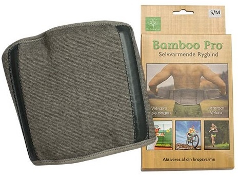 Bamboo Pro Rygstøtte  Str      Selvvarmende 1stk