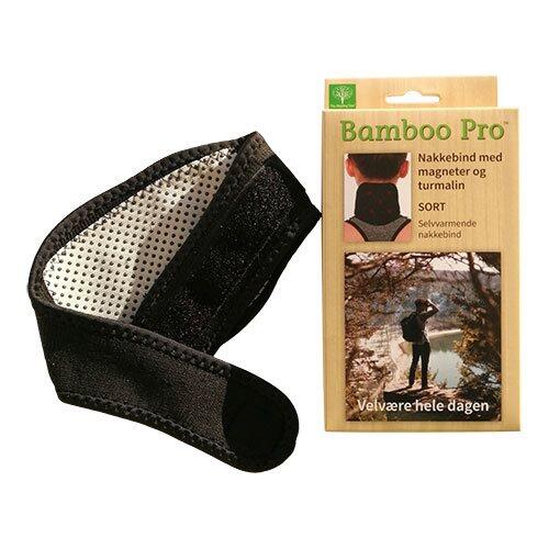Bamboo Pronakkebind Sort    Magneter Og Turmalin   Magneter 2000 Gauss