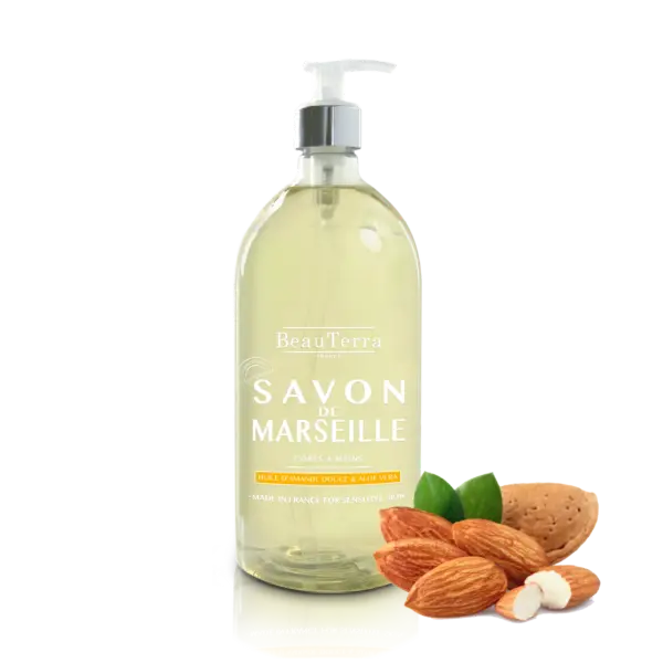 Beau Terra Marseille Liquid Soap Almond Oil  1000ml
