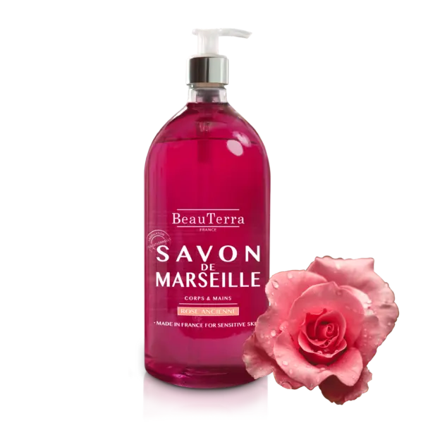 Beau Terra Marseille Liquid Soap Ancient Rose  1000ml