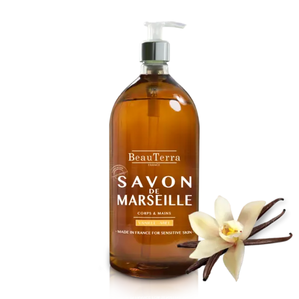 Beau Terra Marseille Liquid Soap Honey Vanilla  300ml
