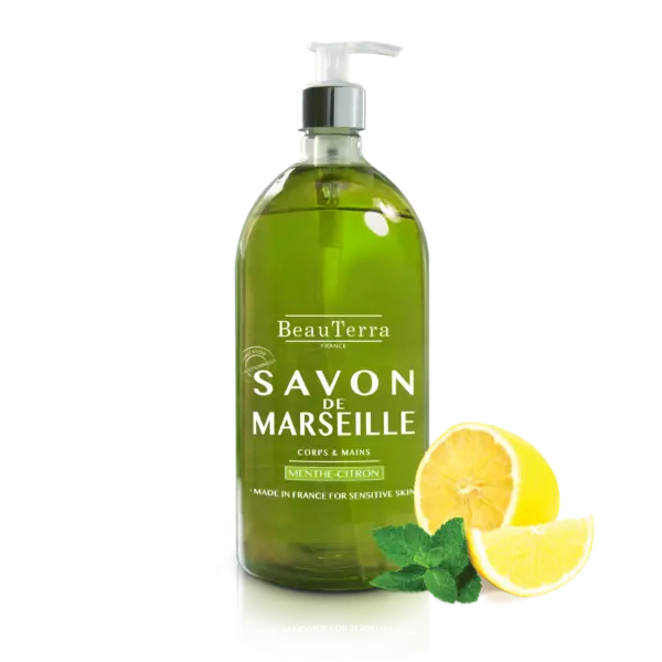 Beau Terra Marseille Liquid Soap Mint Lemon  300ml