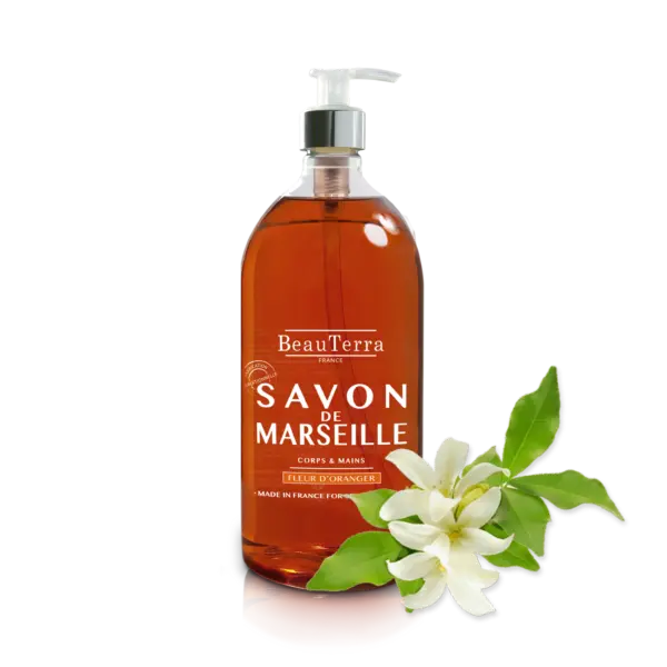 Beau Terra Marseille Liquid Soap Orange Blossom  1000ml