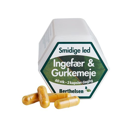 Berthelsen Ingefær   Gurkemeje 60 Kapsler