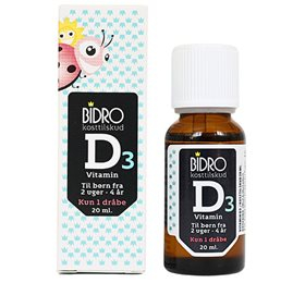 Bidro D3 Vitamin Dråber Baby  Bull  20ml