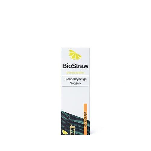 Biostraw Bionedbrydelige Sugerør 100 Sk