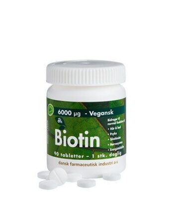 Biotin 6000 Mcg 90 Tabletter