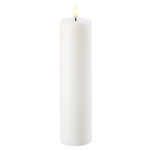 Bloklys Led Hvid     25 Cm   Stk