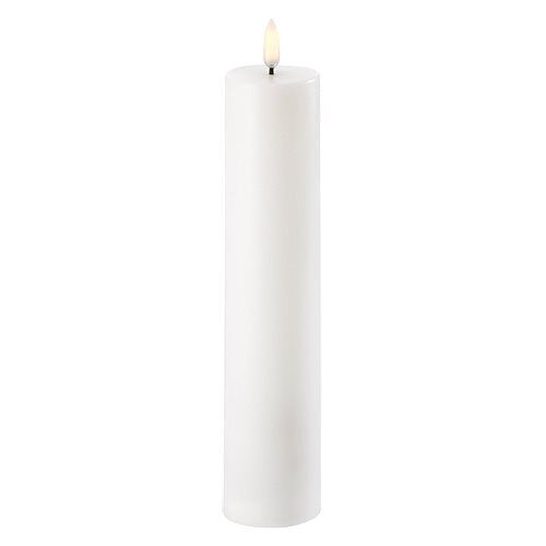 Bloklys Led Hvid       25 Cm   Stk