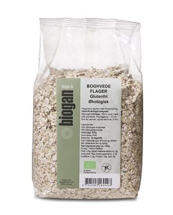 Boghvedeflager Glutenfri økologisk 500 Gram