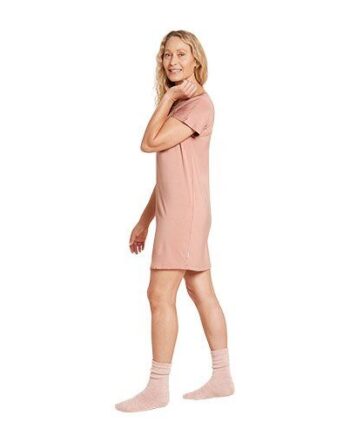 Boody Goodnight Nightdress Dusty Pink Str      Stk