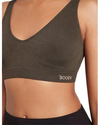 Boody Shaper Crop Bra Dark Olive Str  Xs   Stk