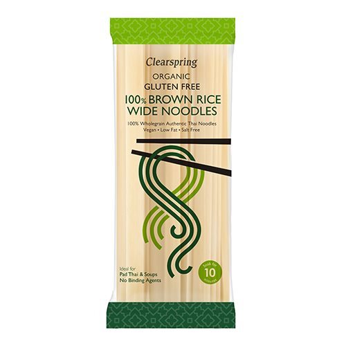100  Brun Ris Nudler  Wide  økologisk 200 Gram