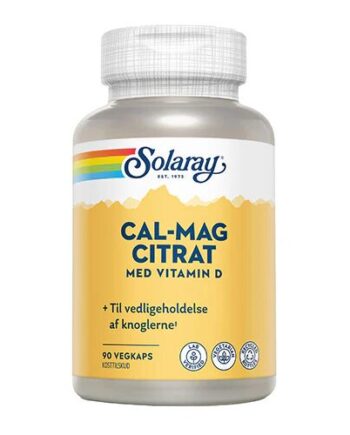 Cal-mag Citrat Med Vitamin   90 Kapsler