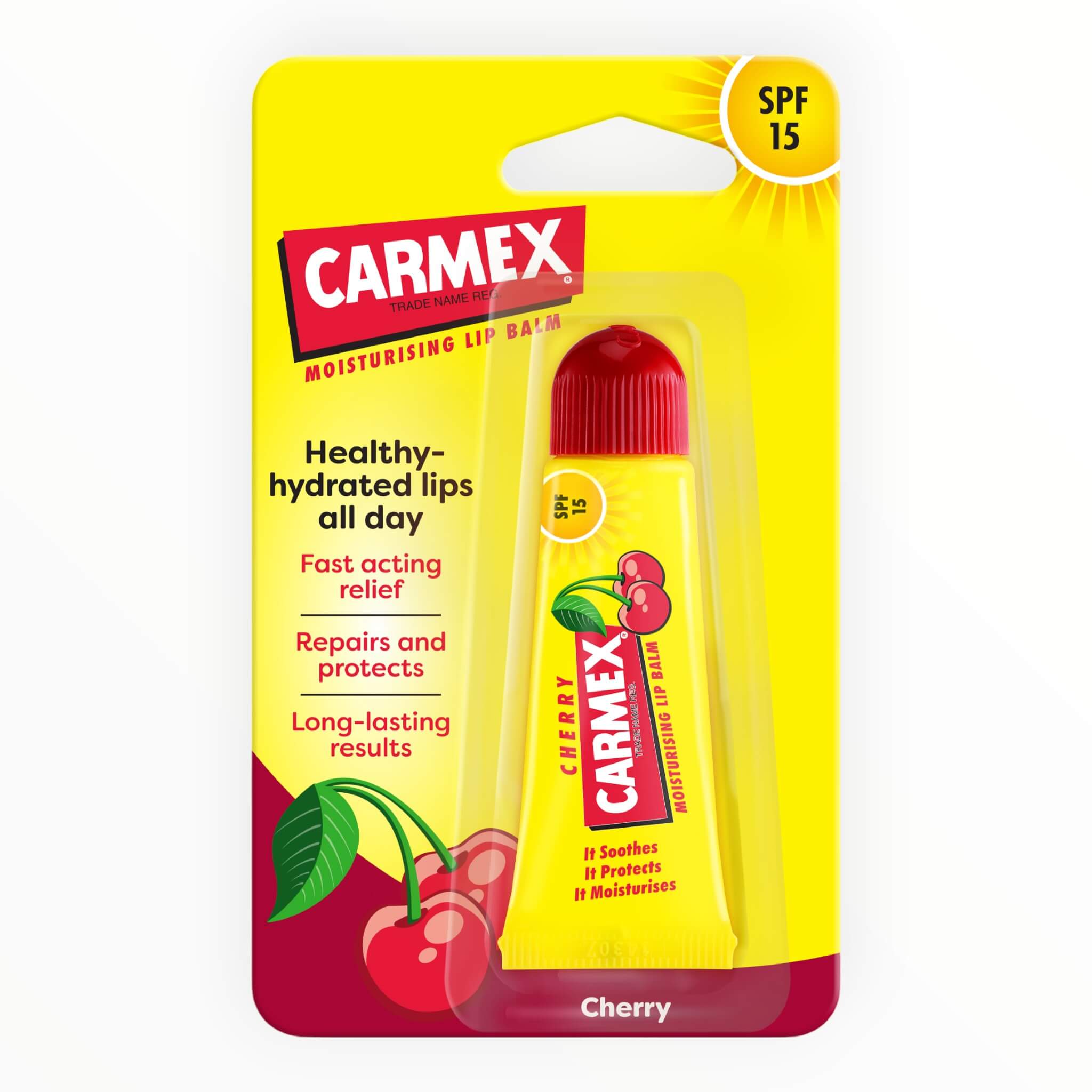 Carmex Læbepomade  Cherry Tube  Spf 15  10