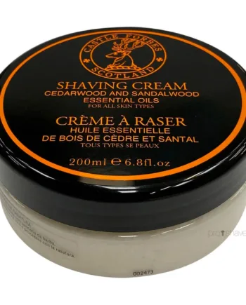 Castle Forbes Barbercreme  Cedarwood   Sandalwood Oils  200 Ml