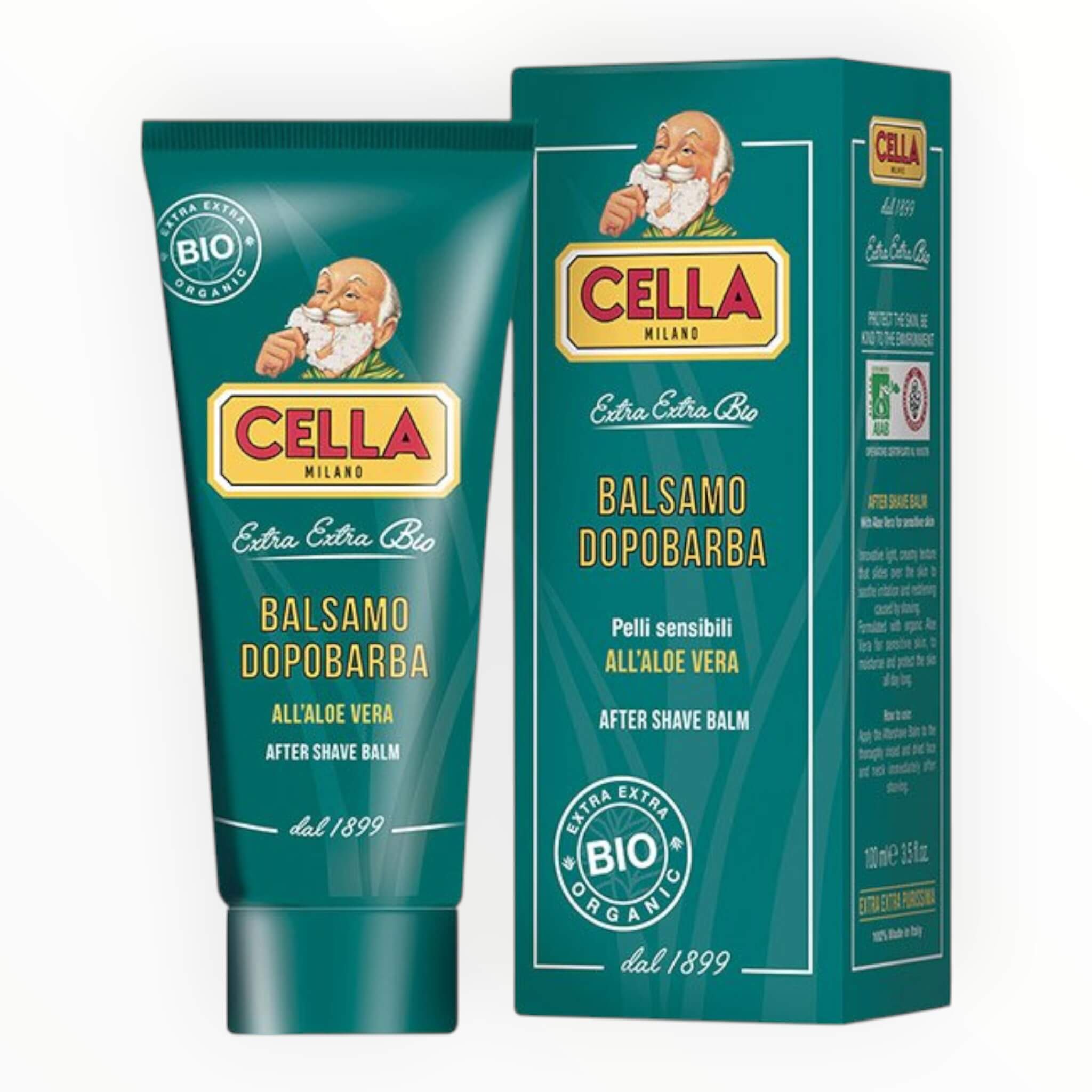 Cella Milano Aftershave Balm Alkoholfri Aloe Vera 100 Ml