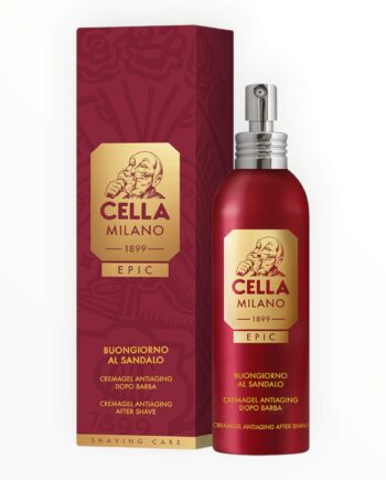 Cella Milano Epic Aftershave Cream Gel  Anti-aging  Buongiorno Al Sandalo  100 Ml