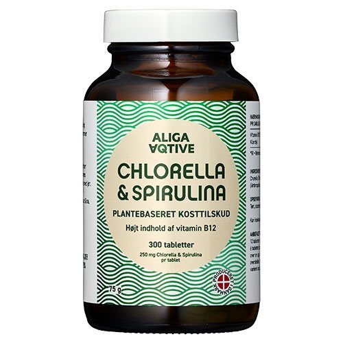 Chlorella Spirulina 300 Tabletter
