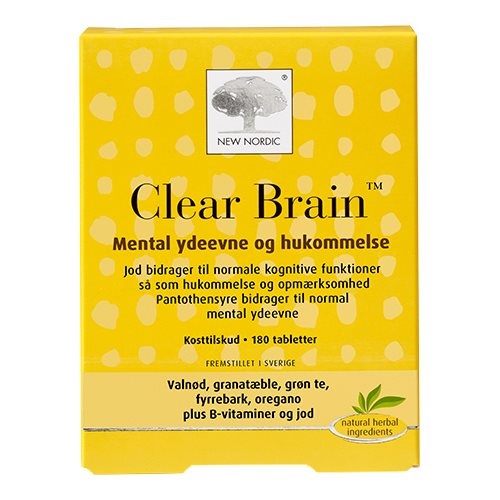 Clear Brain 180 Tabletter