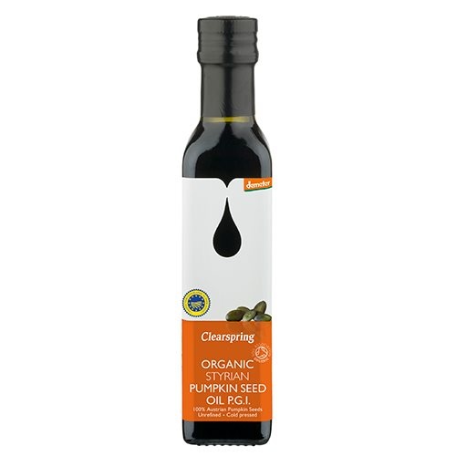 Clearspring Græskarkerne Olie  Ristet  økologisk 250 Ml