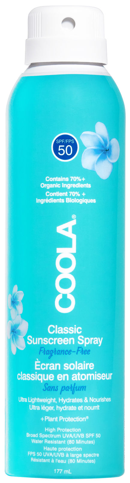 Coola Classic Body Sunscreen Spray Spf 50 Fragrance-free 177ml
