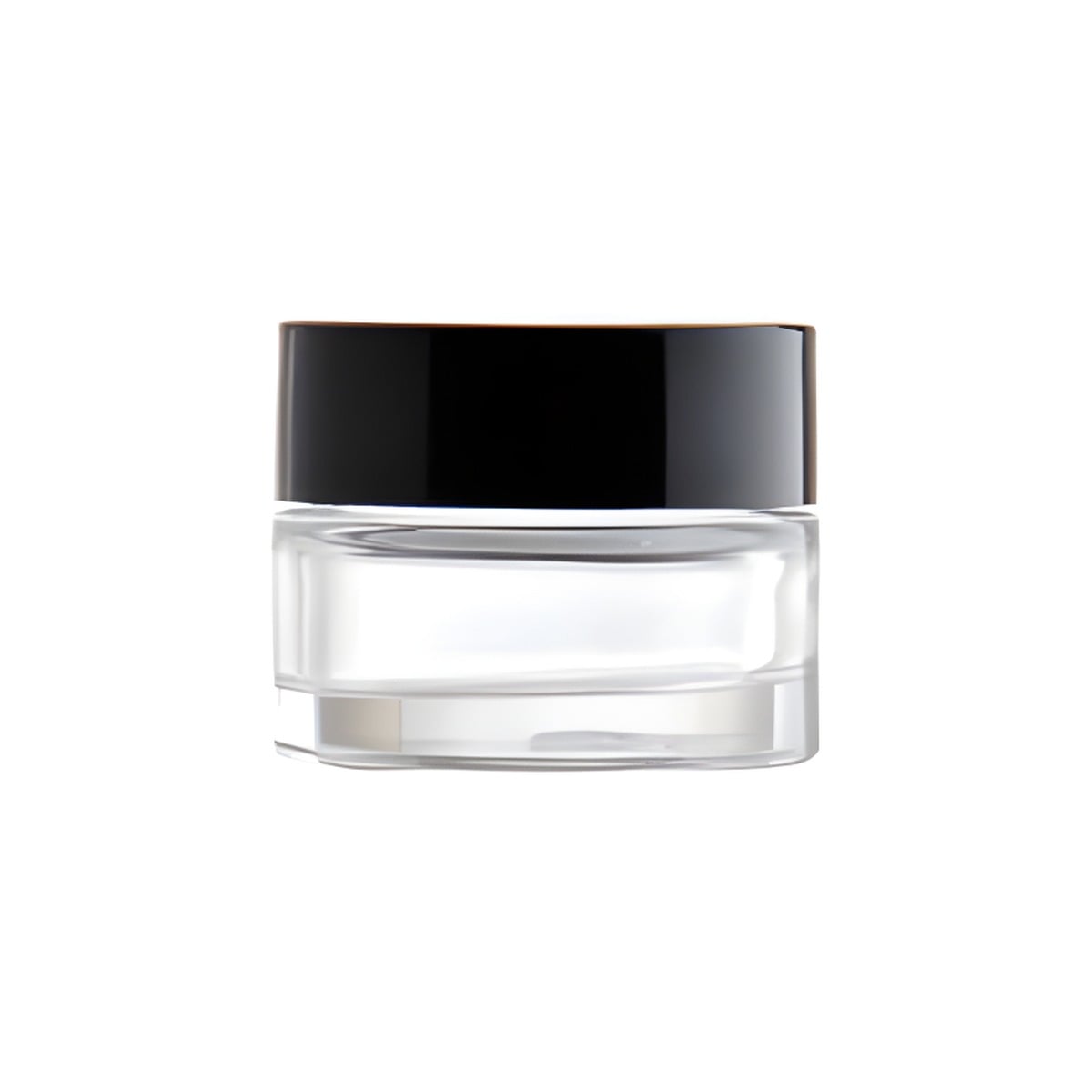 15 Ml Klar Glas Creme Bøtte Med Sort Låg