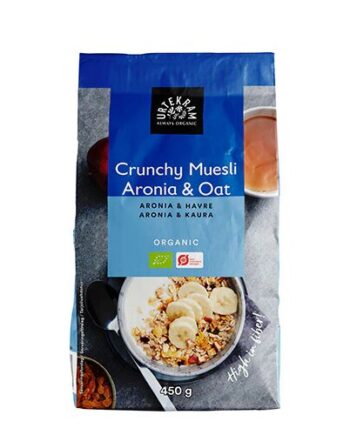 Crunchy Mysli Aronia   Havre øko  450 Gram