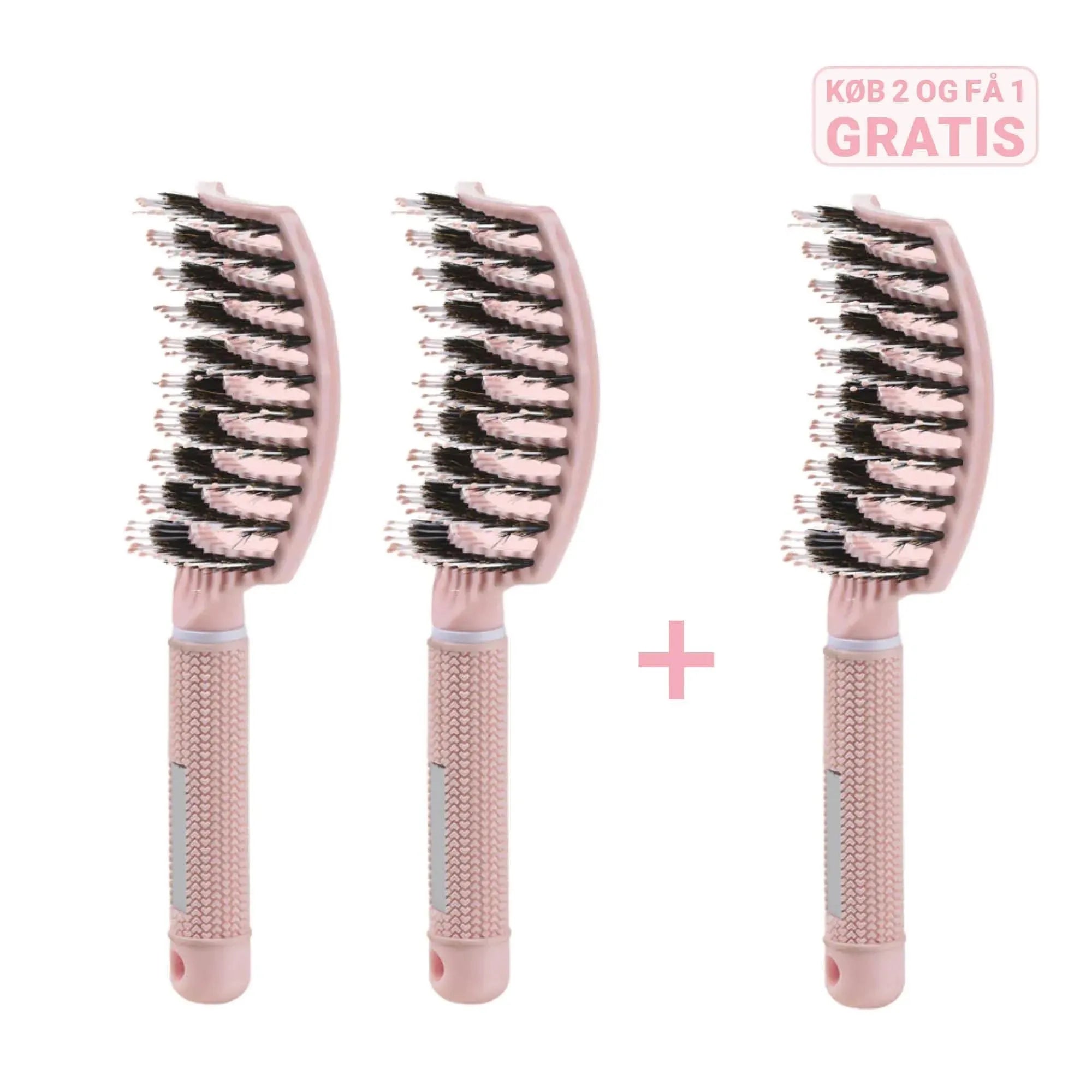 Curved Paddle Brush Køb Stk Få Stk Gratis Stk Lyserød Stk Gratis