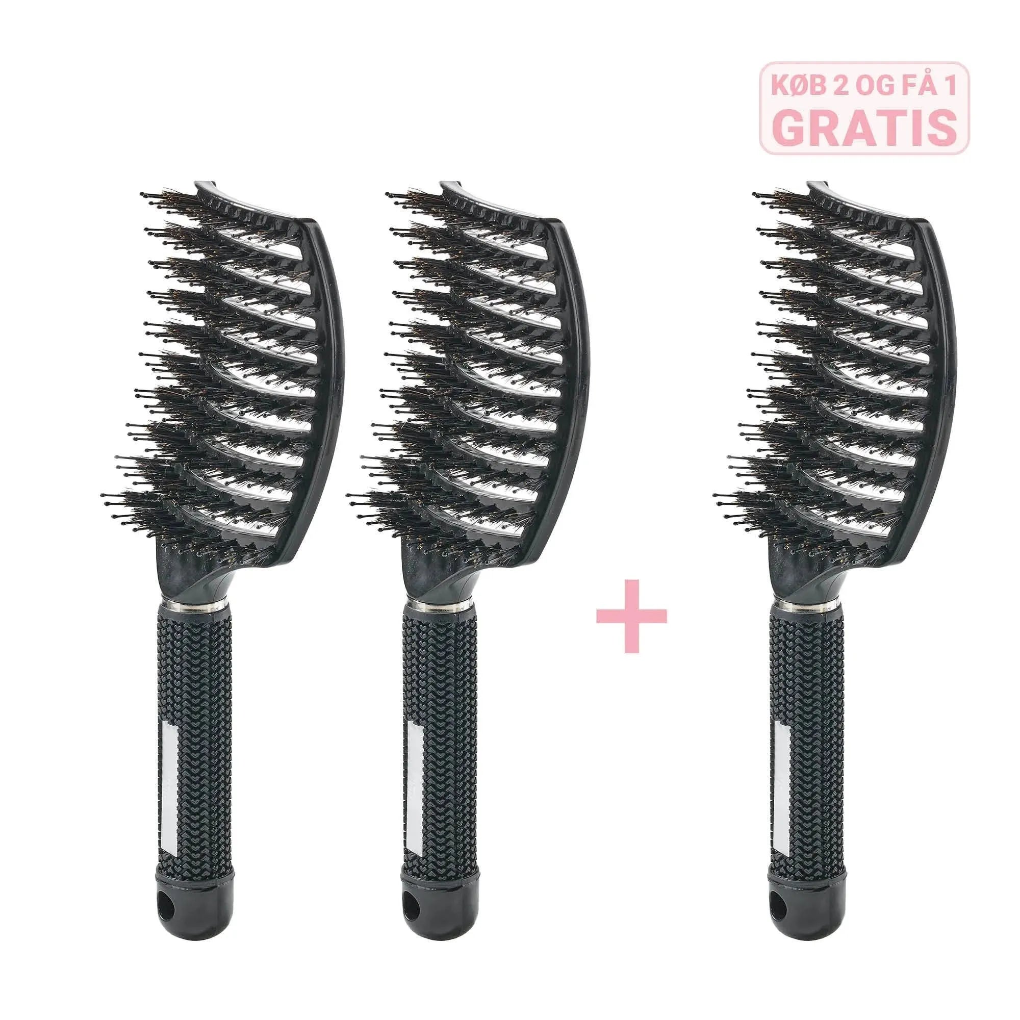 Curved Paddle Brush Køb Stk Få Stk Gratis Stk Sort Gratis