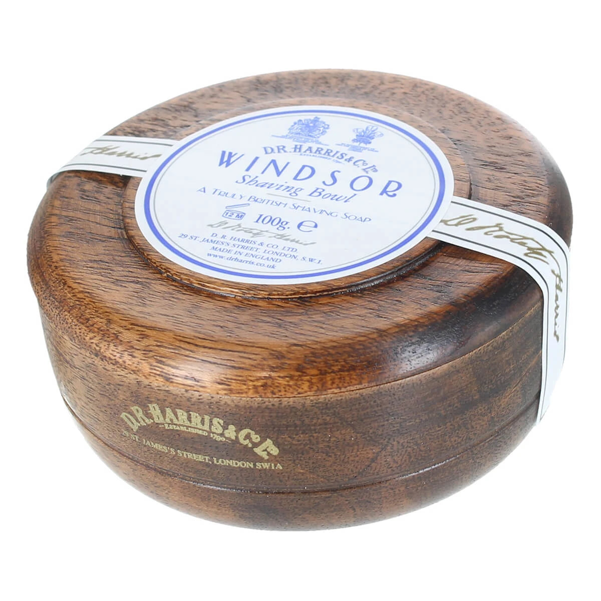 Harris   Co  Ltd Windsor Barbersæbe   Mahogni Træskål  100 Gr