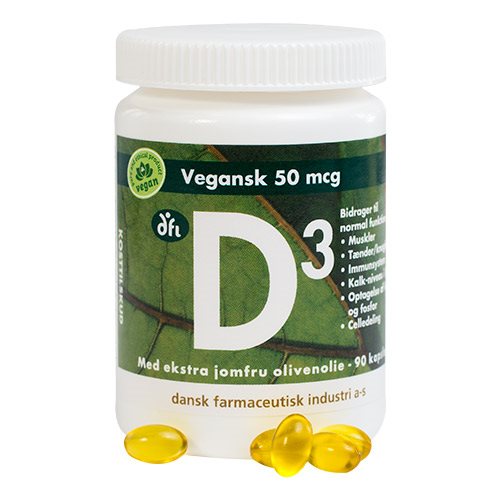 D3 Vitamin 50 Mcg Vegansk 90 Kapsler
