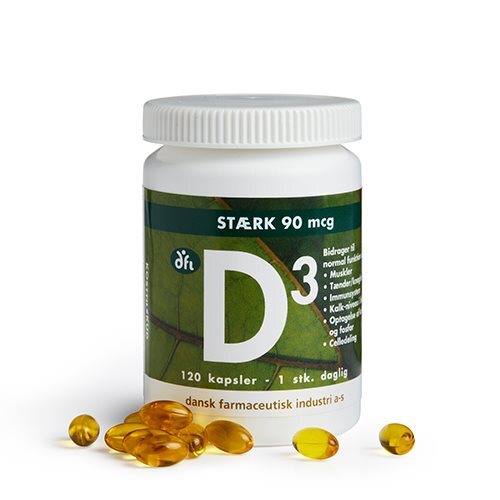 D3-vitamin 90 Mcg  120 Kapsler