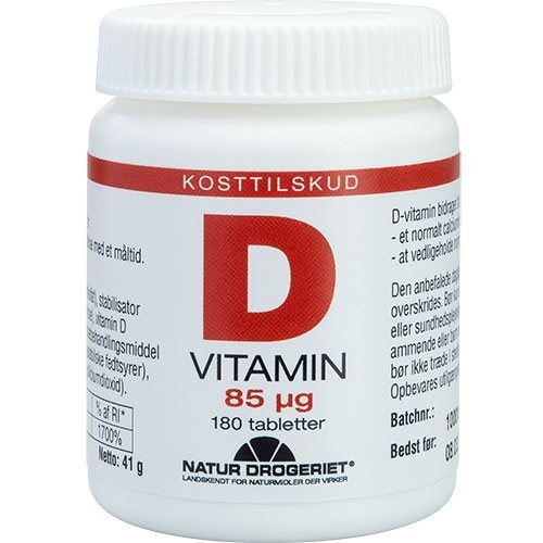 D3-vitamin 85 Mcg  Super   180 Tabletter