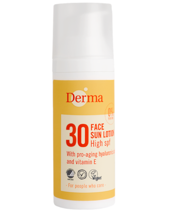 Derma Ansigtssolcreme Spf30  50 Ml  økologisk Solcreme Vandfast Solcreme