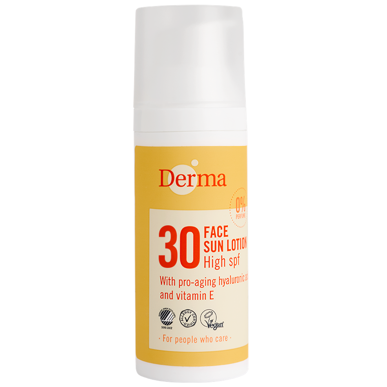 Derma Ansigtssolcreme Spf30 50 Ml økologisk Solcreme Vandfast Solcreme