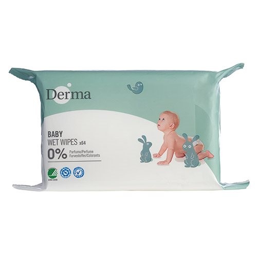 Derma Eco Baby Vådserviet 64 Stk