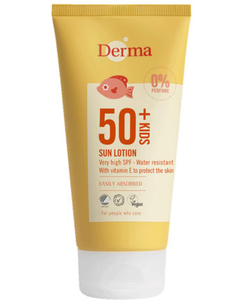 Derma Kids Sun Lotion Spf50   150 Ml  Vandfast Solcreme