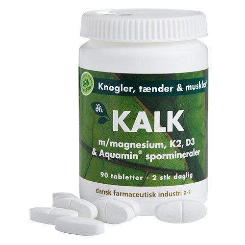 Dfi Kalk    Magnesium  K2  D3   Spormineraler  90tab