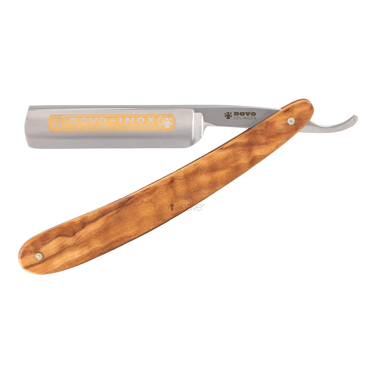 Dovo Solingen Straight Razor      Round Nose  Inox  Oliventræ