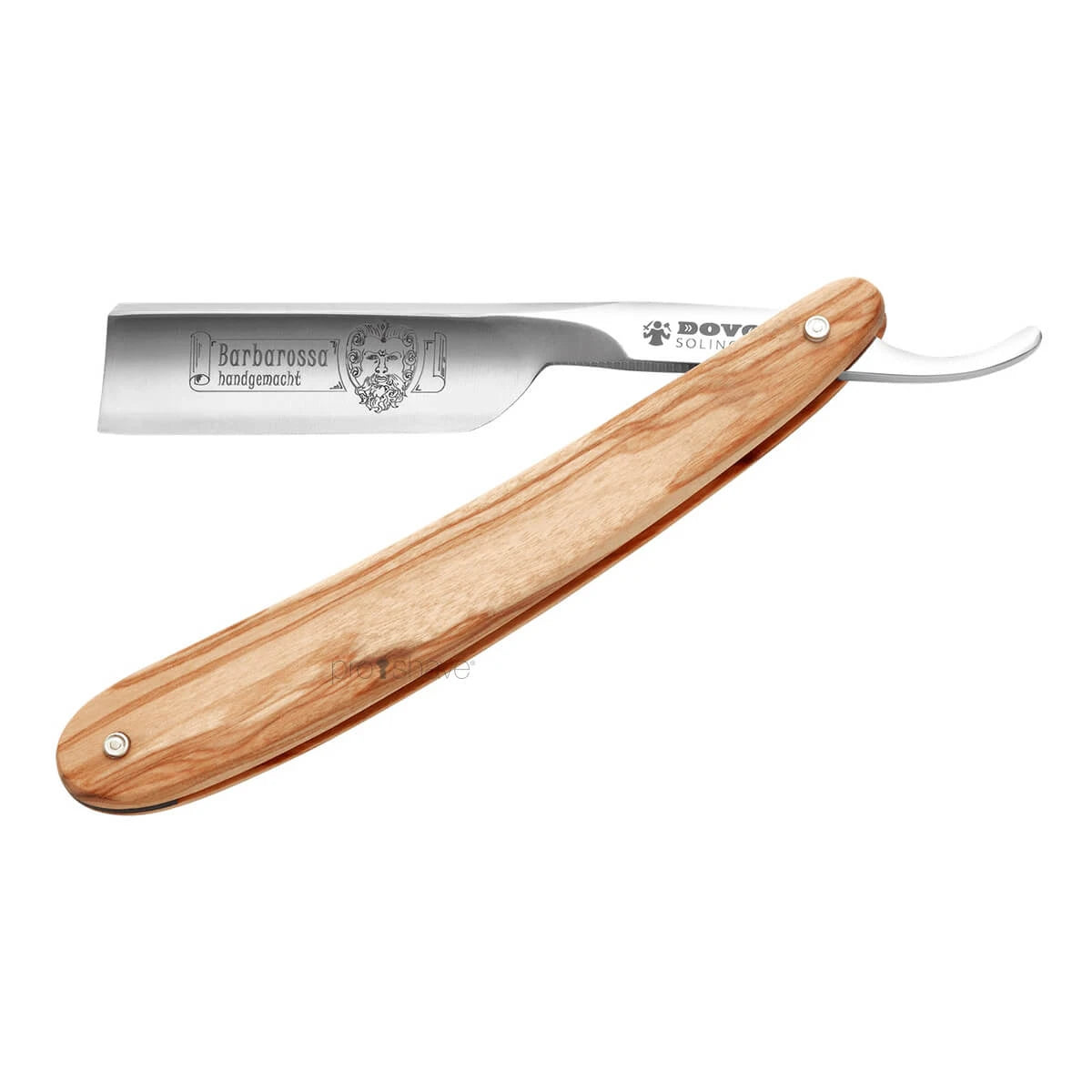 Dovo Solingen Straight Razor      Square Point  Barbarossa  Kort  Oliventræ