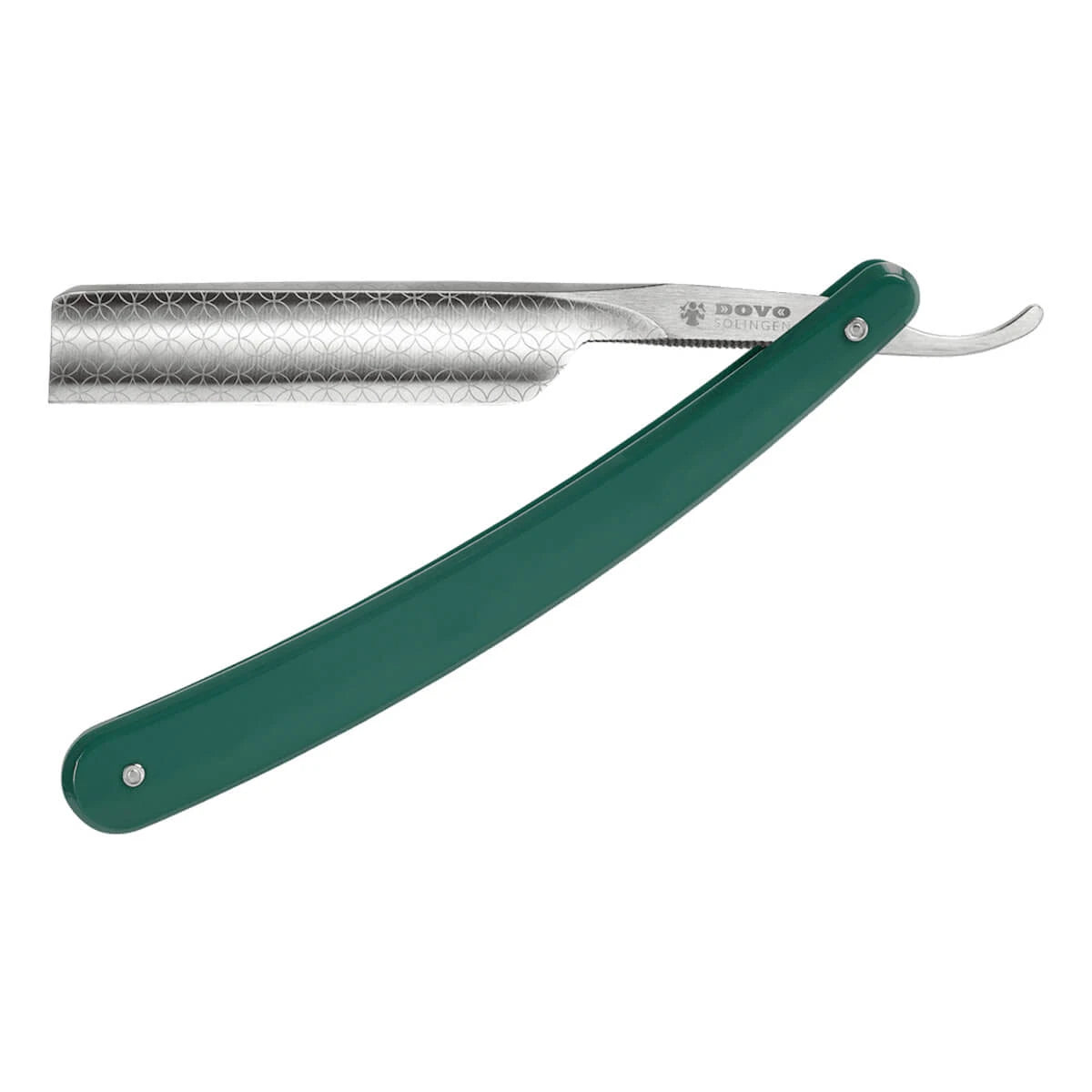 Dovo Solingen Straight Razor      Square Point  Runde  Grøn Akryl