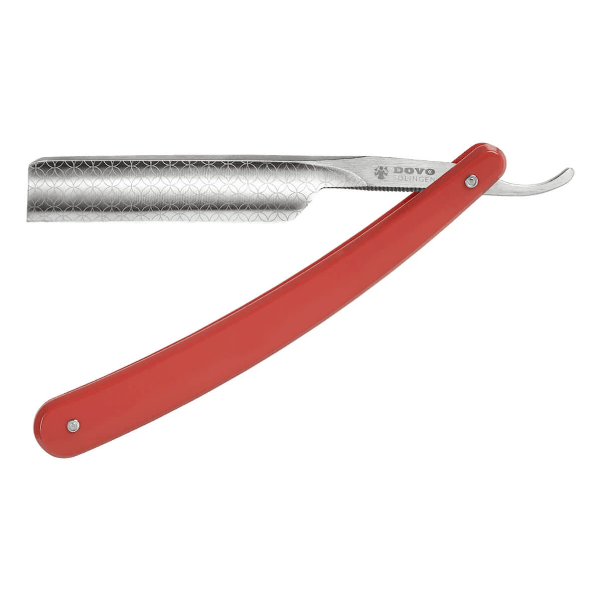 Dovo Solingen Straight Razor      Square Point  Runde  Rød Akryl