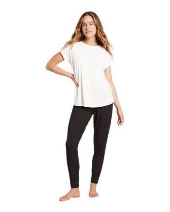 Downtime Lounge Top Hvid Str  Xs   Stk
